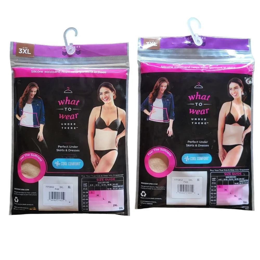 Maidenform Flexees Waist Nippers 3XL Womens Plus Size Smooth Shaper Cool Comfort